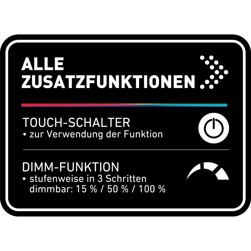 Touchschalter und Dimmfunktion