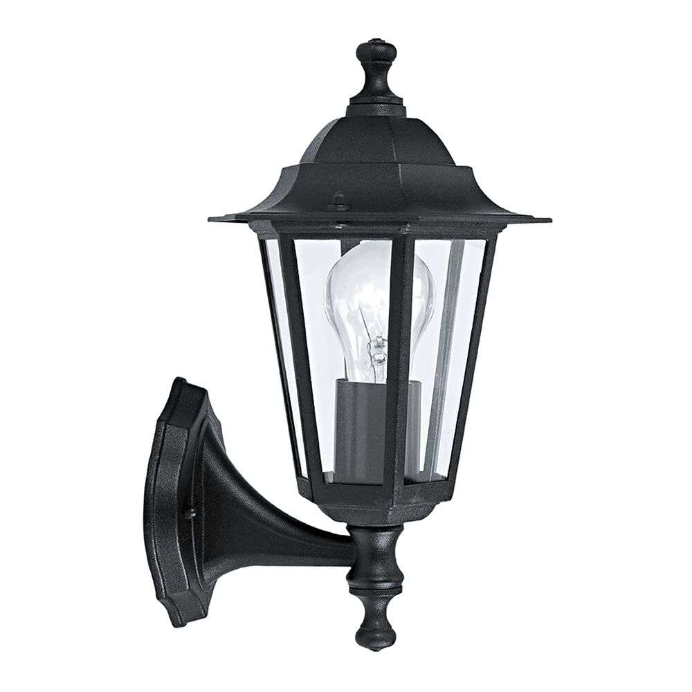 Schwarze Wandleuchte Laterna