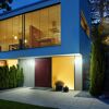 LED-Außenwandstrahler 'XLED curved ' mit Bewegungssensor 9,3 W 862 lm warmweiß IP 44 16 x 10,7 cm