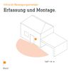 LED-Außenwandstrahler 'XLED curved ' mit Bewegungssensor 9,3 W 862 lm warmweiß IP 44 16 x 10,7 cm