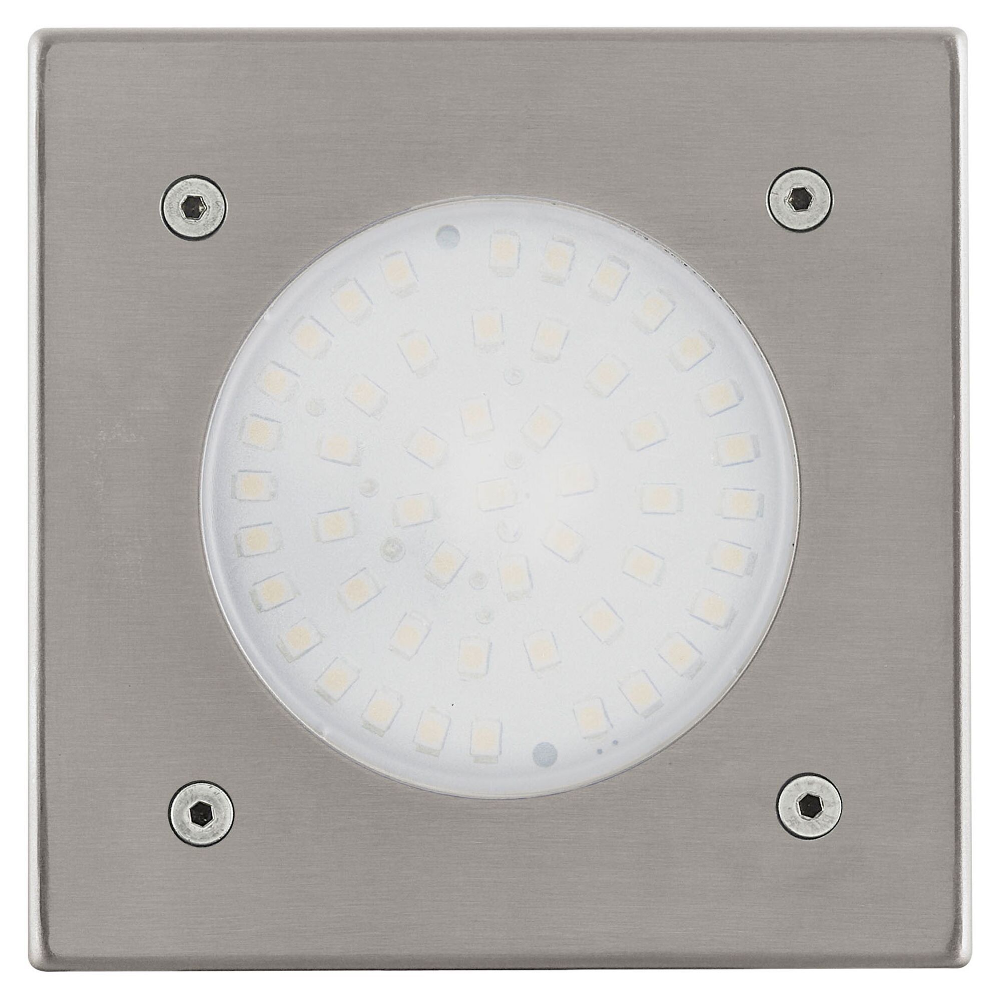 LED-Bodeneinbauleuchte Lamedo eckig Edelstahl