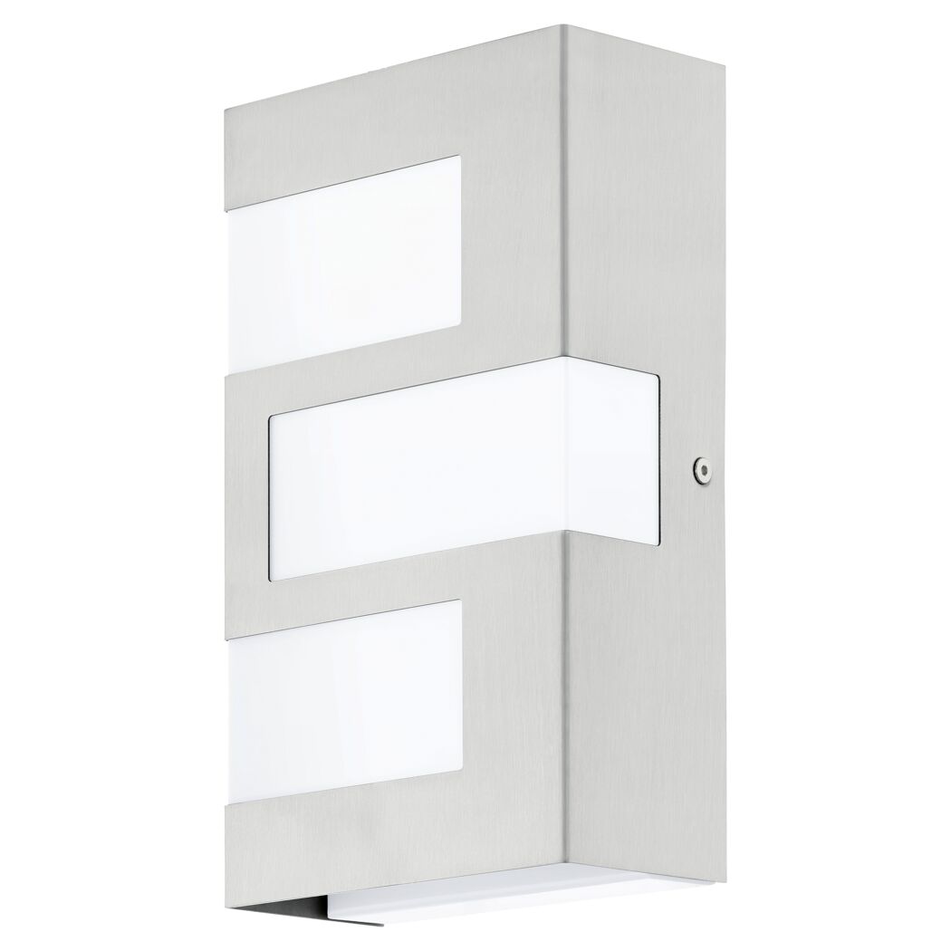 LED-Wandleuchte Ralora edelstahlfarben-weiß