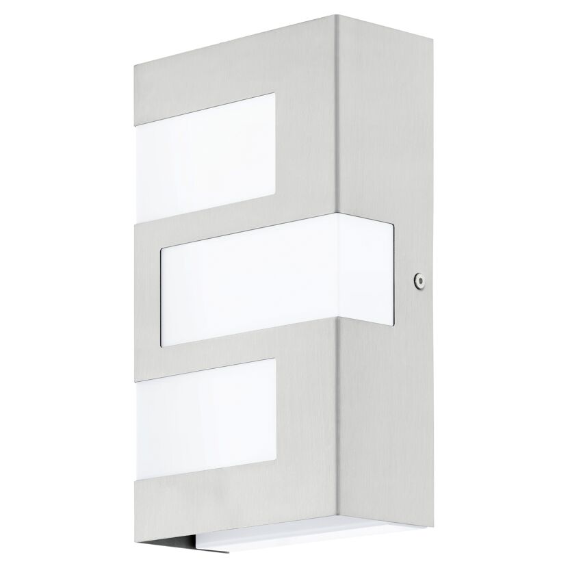 LED-Wandleuchte Ralora edelstahlfarben-weiß