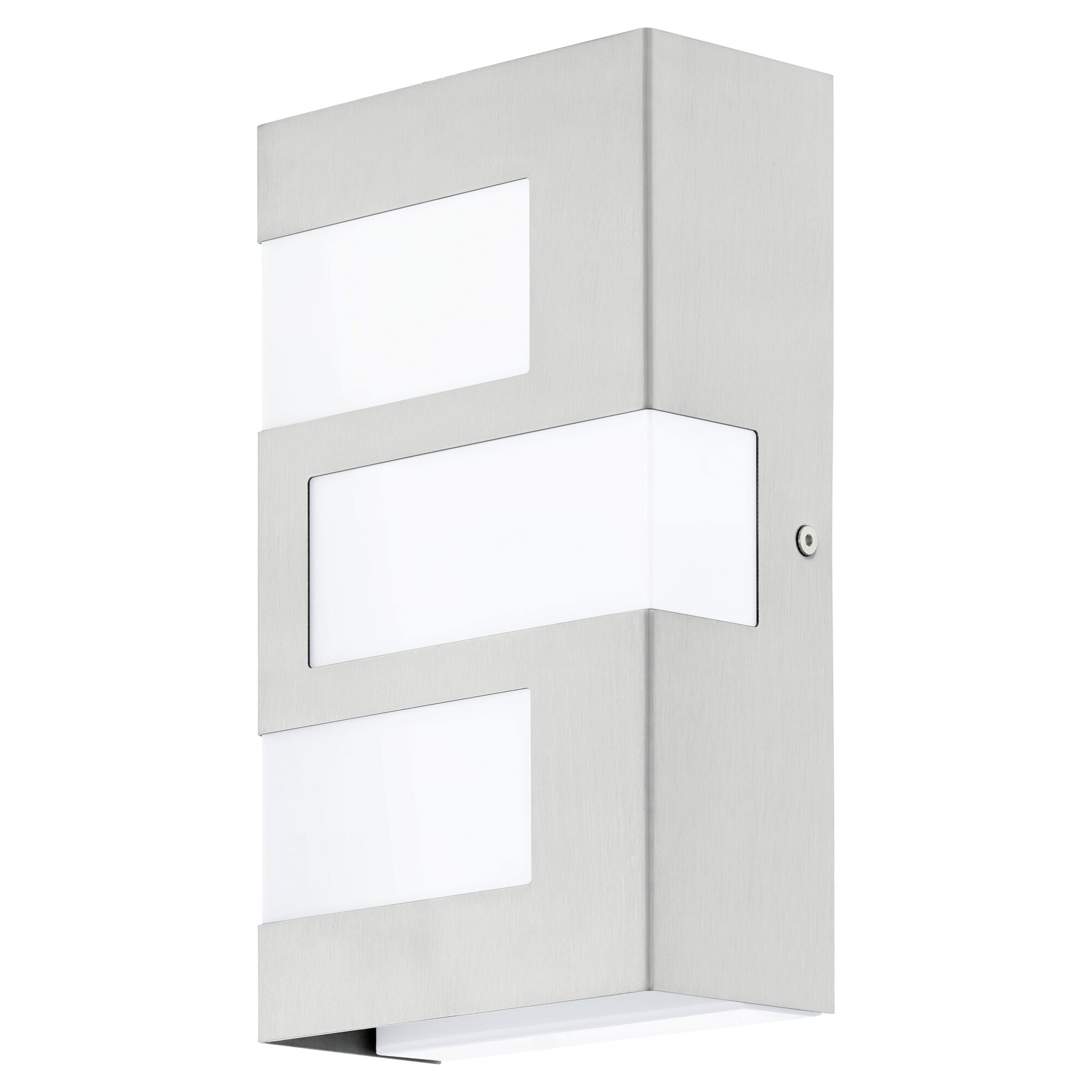 LED-Wandleuchte Ralora edelstahlfarben-weiß
