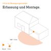 LED-Außenwandstrahler 'XLED home 2' mit Bewegungssensor 13,7 W 1550 lm warmweiß IP 44 18 x 21,8 cm