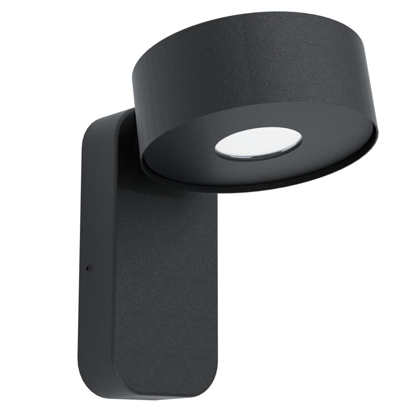 Schwarze Außenwandleuchte Palosco