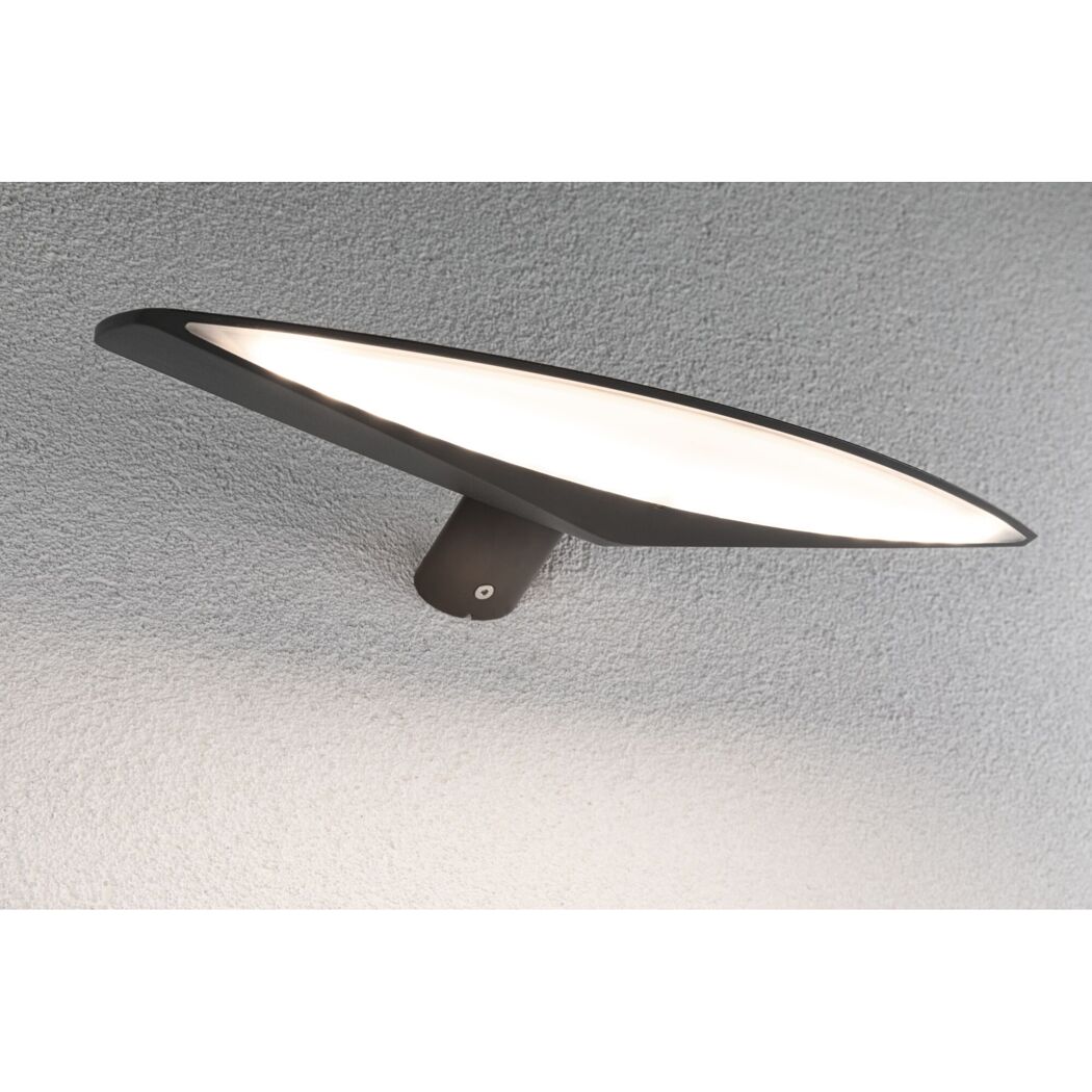 Solar-Außenwandleuchte 'Kiran' mit Bewegungssensor 600 lm warmweiß IP 44 35 x 6,9 x 18,6 cm