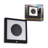 Schwarze Solar-Wandleuchte Taija mit Sensor