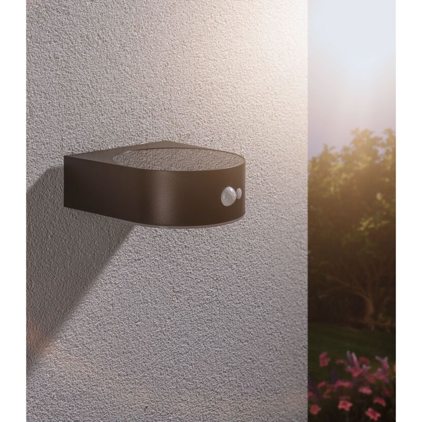 Solar Wandleuchte mit Bewegungsmelder