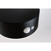 Schwarze Solar-Wandleuchte mit Bewegungsmelder