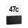 Solar-Hausnummernleuchte 'Neda' 20 lm warmweiß IP 44 16,3 x 22,6 x 3,7 cm