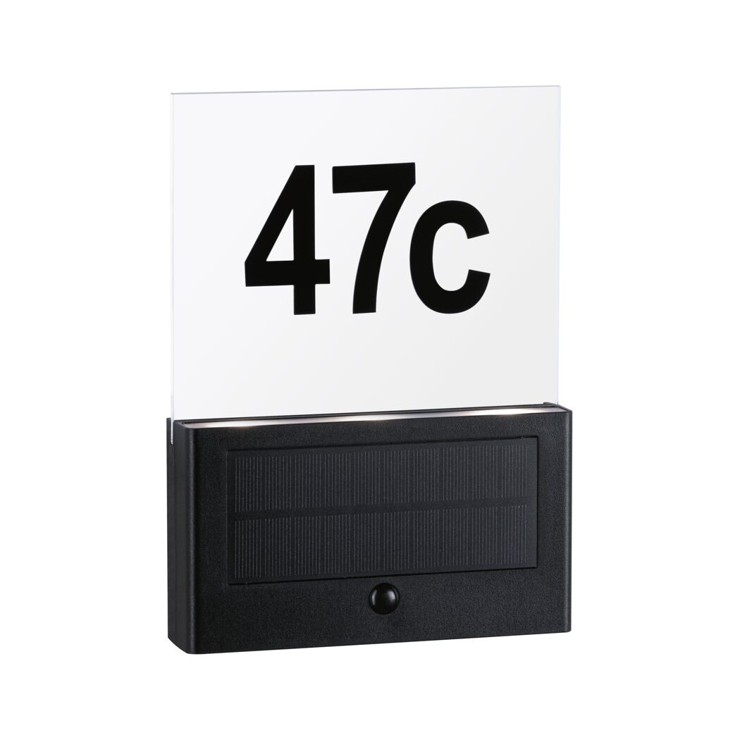 Solar-Hausnummernleuchte 'Neda' 20 lm warmweiß IP 44 16,3 x 22,6 x 3,7 cm