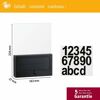Solar-Hausnummernleuchte 'Neda' 20 lm warmweiß IP 44 16,3 x 22,6 x 3,7 cm
