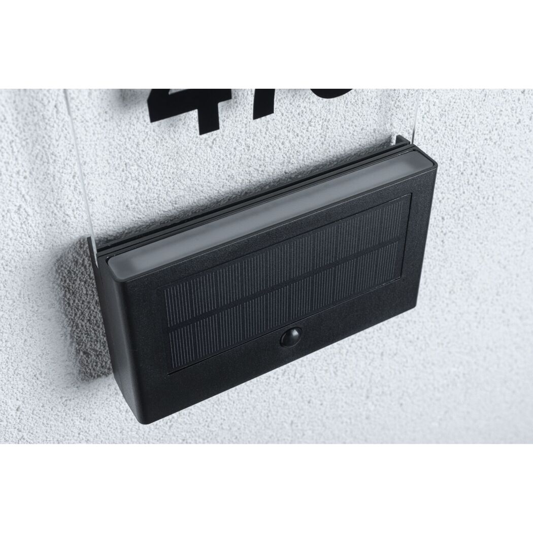 Solar-Hausnummernleuchte 'Neda' 20 lm warmweiß IP 44 16,3 x 22,6 x 3,7 cm