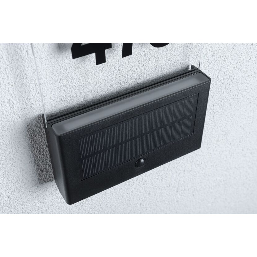 Solar-Hausnummer 'Neda' anthrazit 16,3 x 3,7 x 22,6 cm