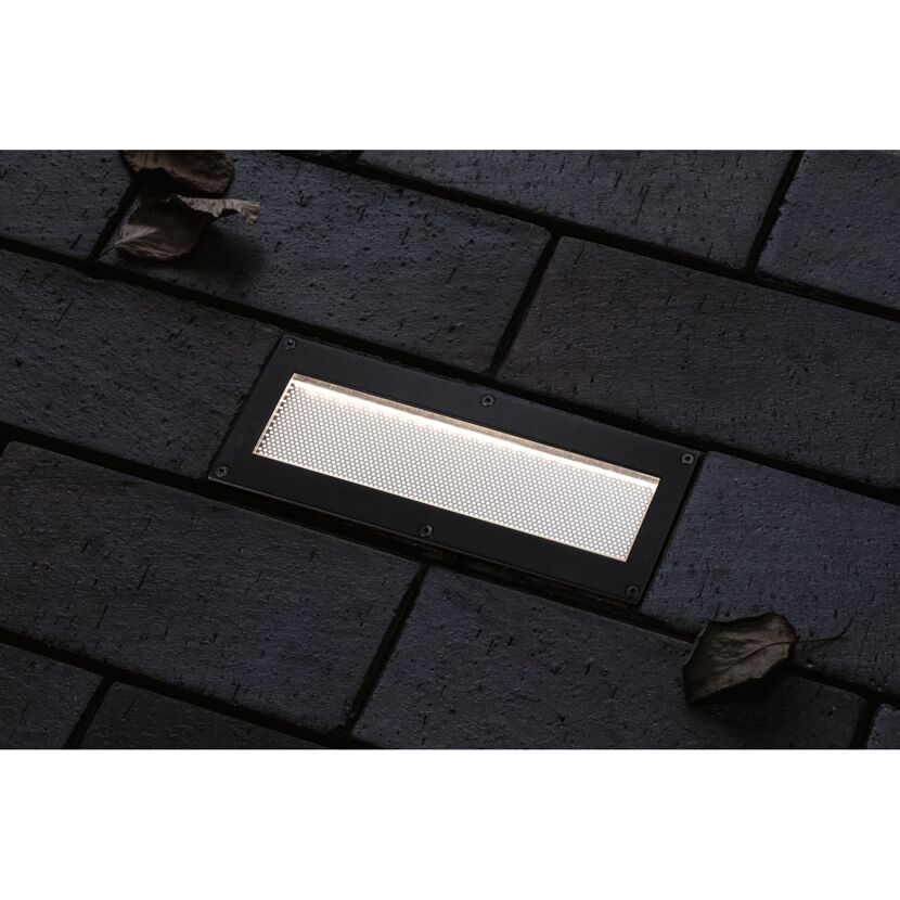 Solar Bodenleuchte Domenic, 20 x 8 cm in schwarz