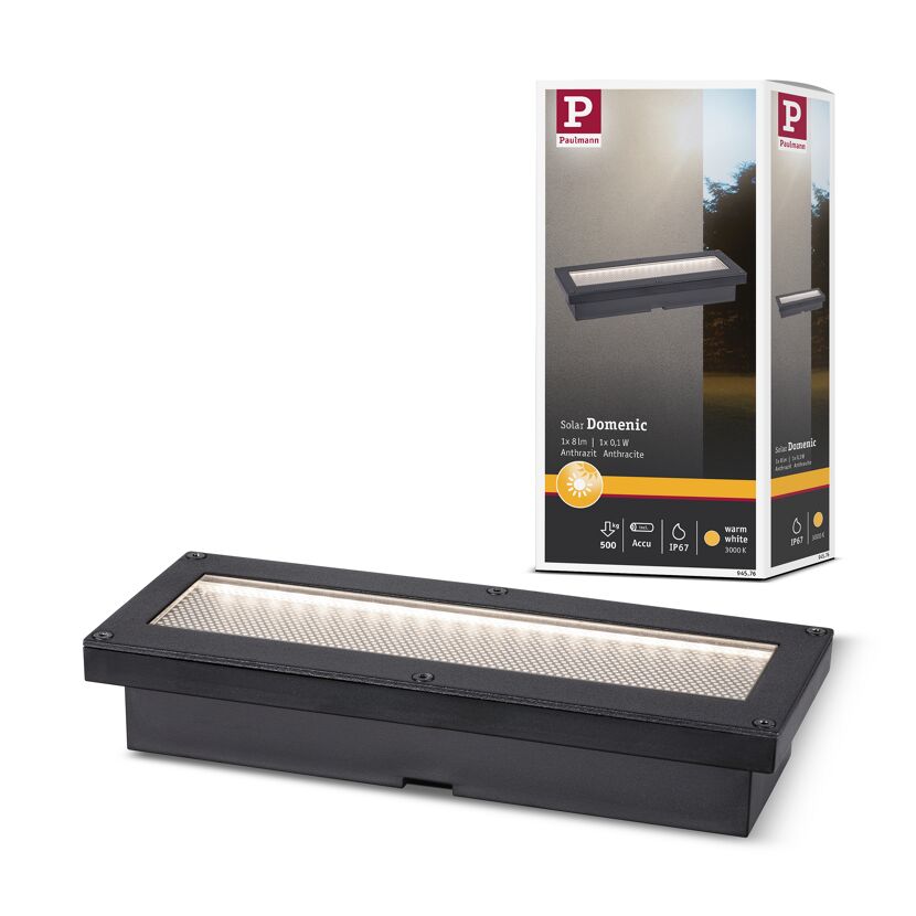 Paulmann Solar Bodenleuchte Domenic, anthrazit
