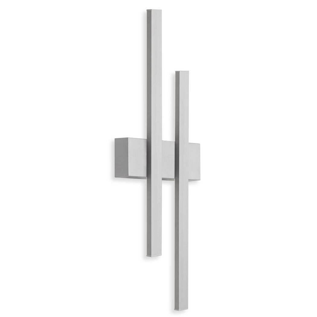 Silberne LED-Außenleuchte Graz