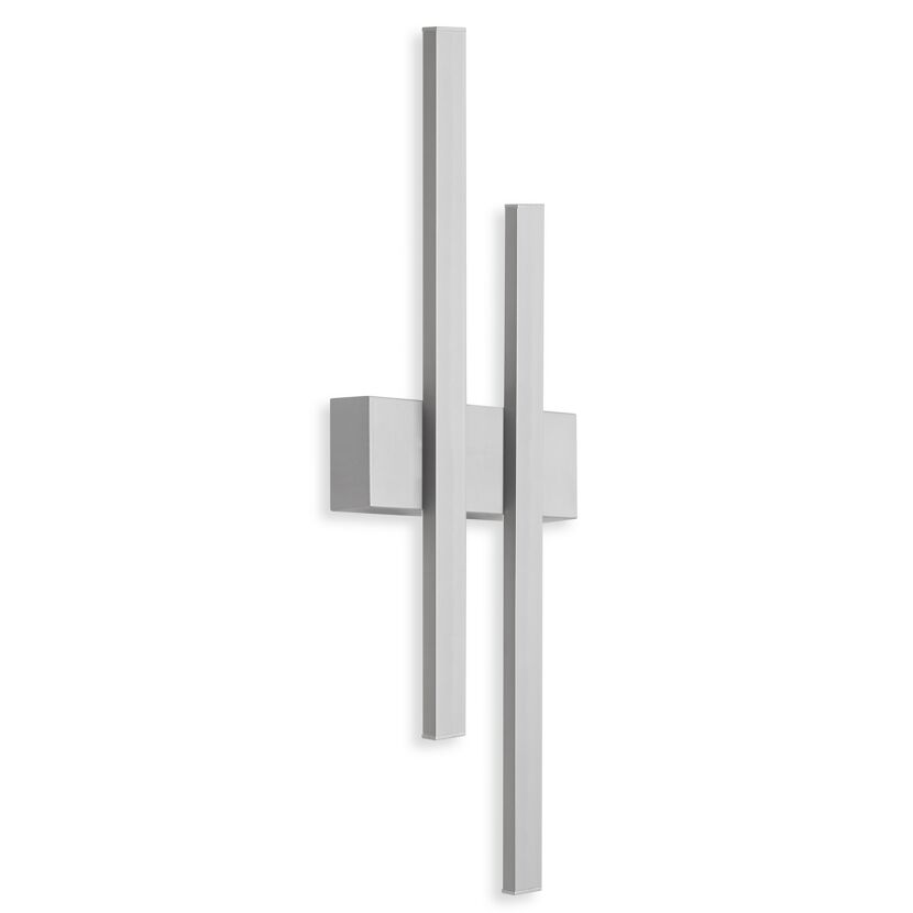 Silberne LED-Außenleuchte Graz