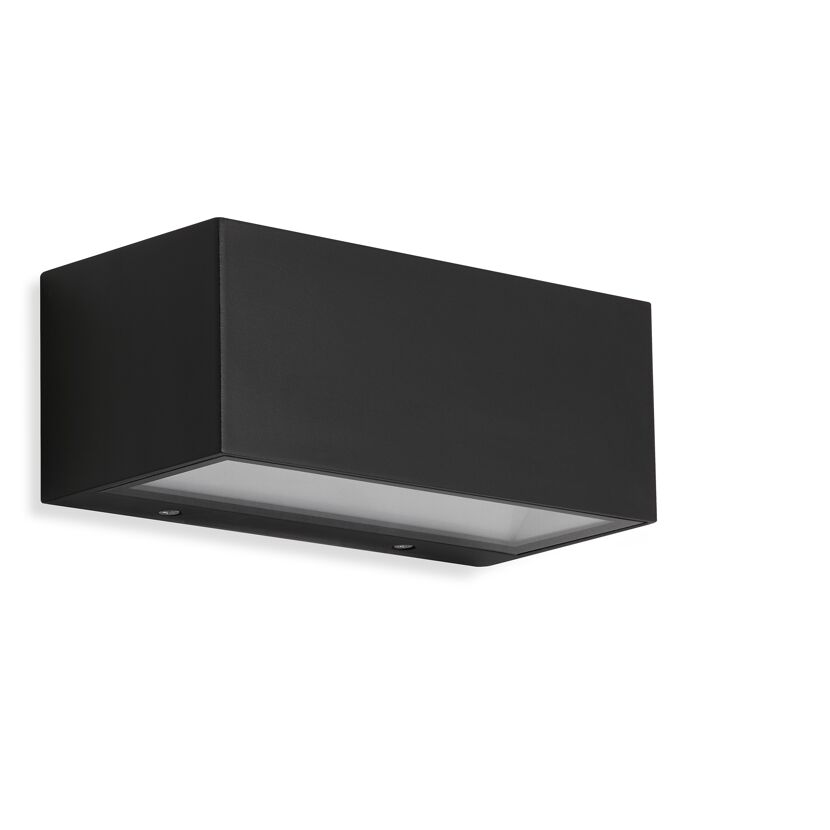 LED-Außenwandleuchte 'Monaco' schwarz 18,5 x 7,5 x 9,1 cm