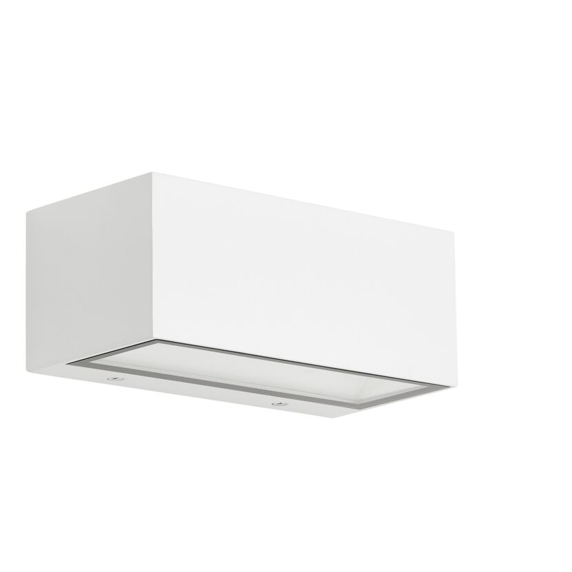 LED-Außenwandleuchte 'Monaco' weiß 18,5 x 7,5 x 9,1 cm