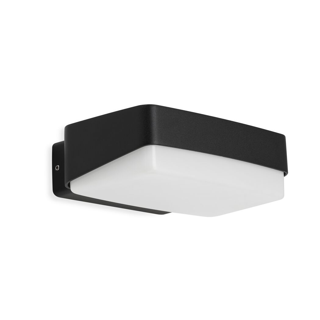 Schwarze LED-Außenleuchte Mainz