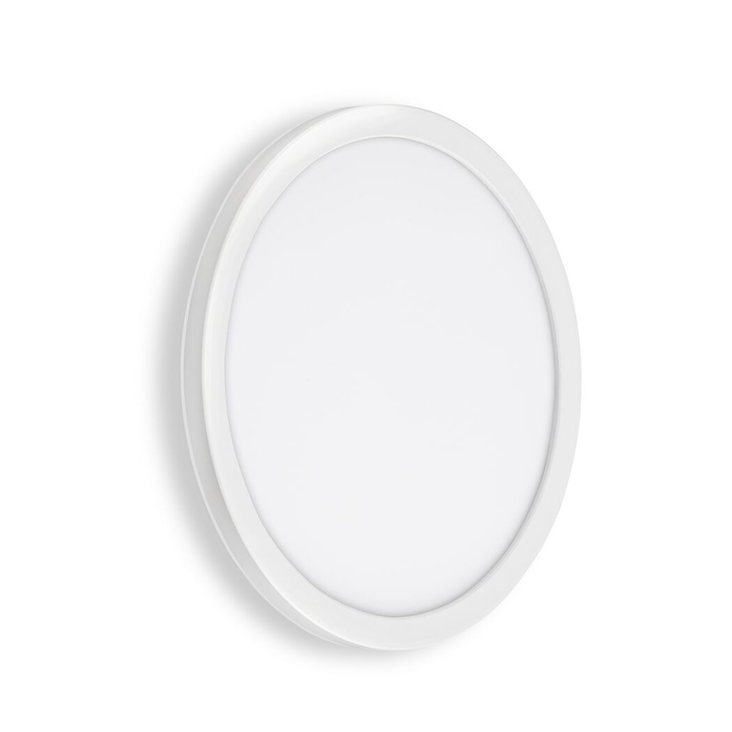 runde LED-Aussenleuchte Nizza, weiss
