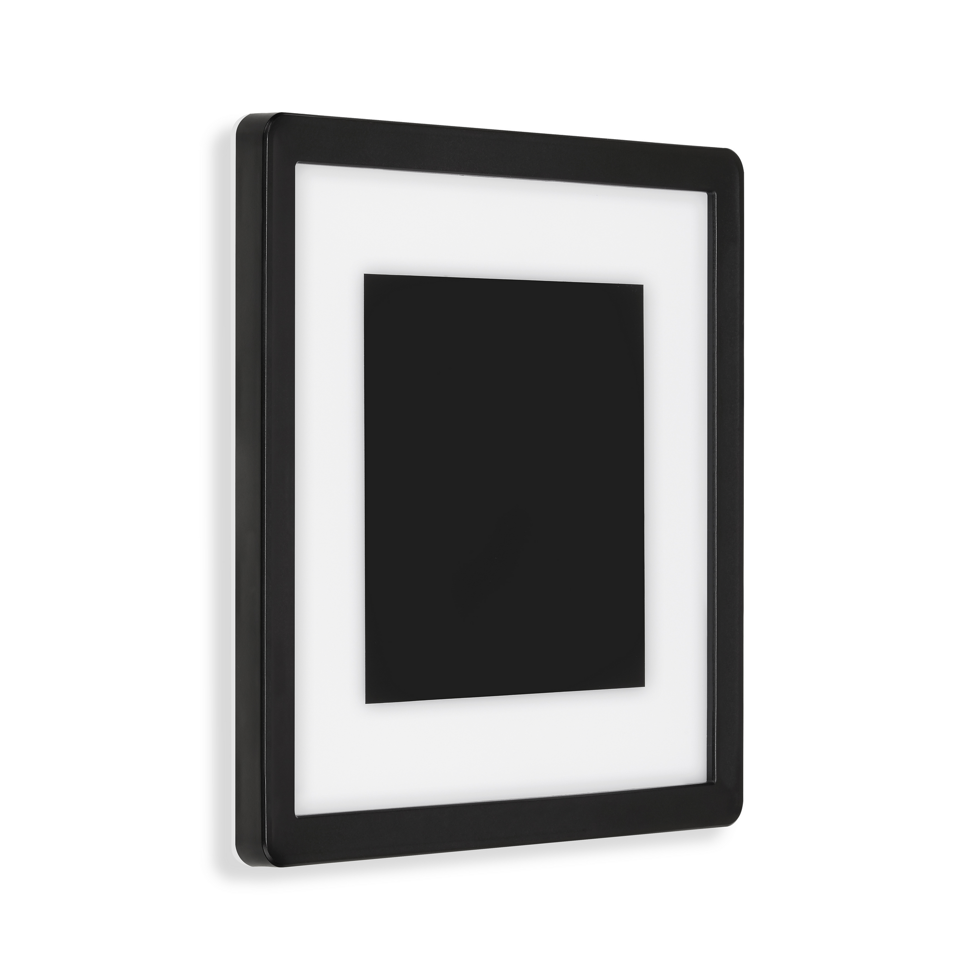 LED-Außenwandleuchte 'Olpe' weiß/schwarz Ø 28 x 2,8 cm + product picture