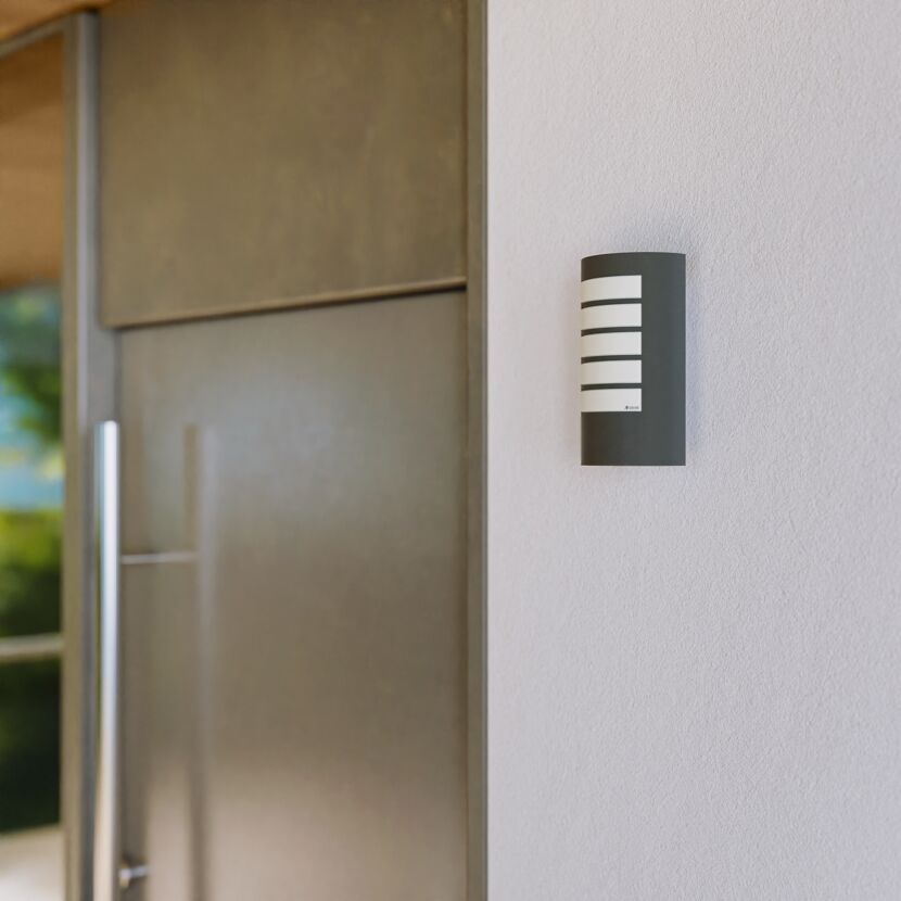 Außenwandleuchte 'L 12' anthrazit E27 60 W