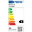 EU-Energielabel, Energieeffizienzklasse F, 22 kWh/1000h
