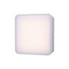 Weiße quadratische LED-Wandleuchte Warschau