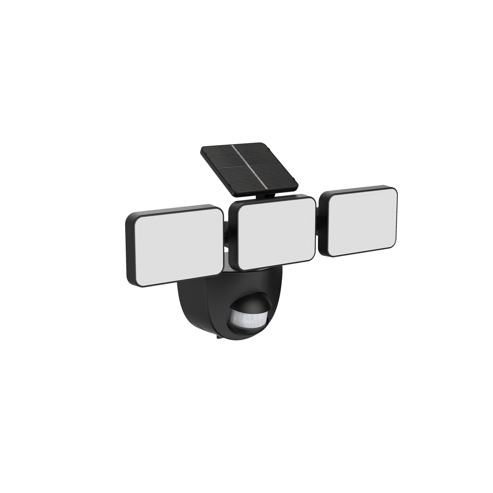 Solar-LED-Wandstrahler 'Houston' mit Bewegungsmelder schwarz 35,3 x 20,3 cm