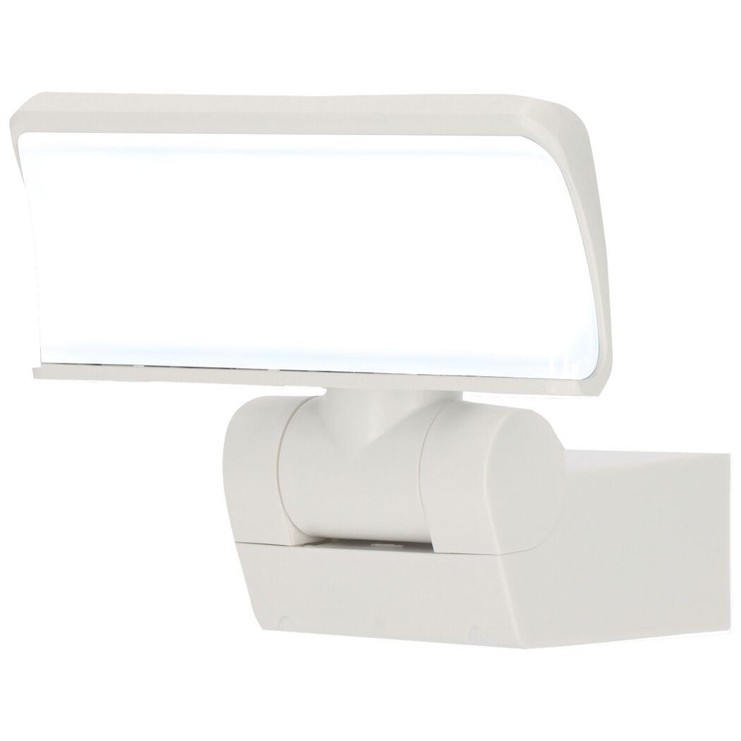 Weißer LED-Außenwandstrahler Seattle