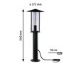 Schwarze Plug & Shine Classic Pollerleuchte