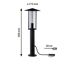 Schwarze Plug & Shine Classic Pollerleuchte