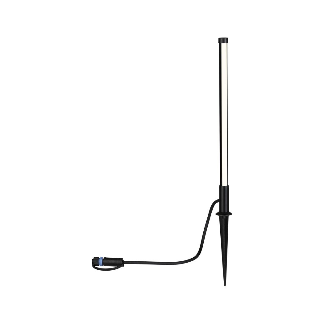 Schwarze Plug & Shine PIN 360 Pollerleuchte