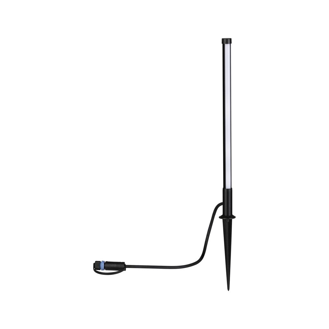 Schwarze Plug & Shine PIN 360 Pollerleuchte
