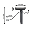 Pollerleuchte 'Plug & Shine Spot Ito' horizontal 6 W anthrazit