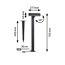 Pollerleuchte 'Plug & Shine Ito' horizontal 6 W anthrazit