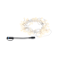 Lichterkette 'Plug & Shine warmweiß' 7,5 m schwarz