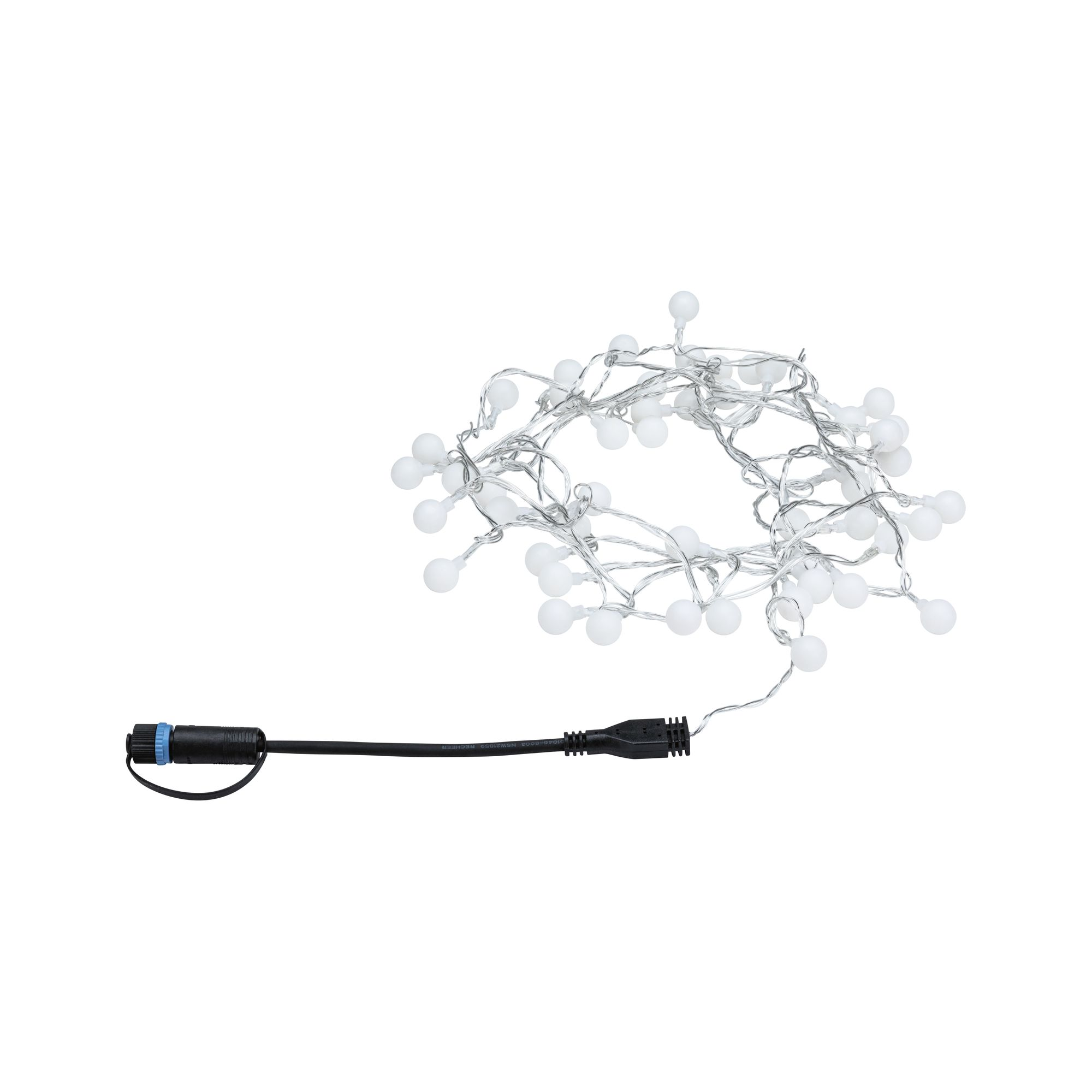 Weiße LED-Lichterkette aufgerollt