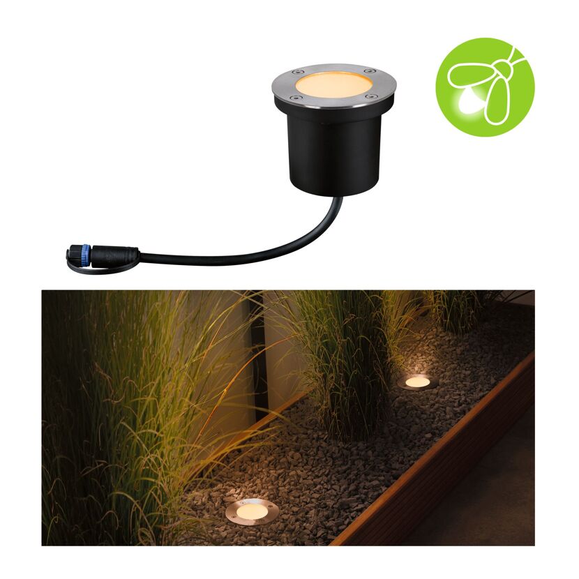 Insektenfreundliche Bodenleuchte Plug & Shine