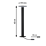 Pollerleuchte 'Plug & Shine Plate' 7 W insektenfreundlich anthrazit