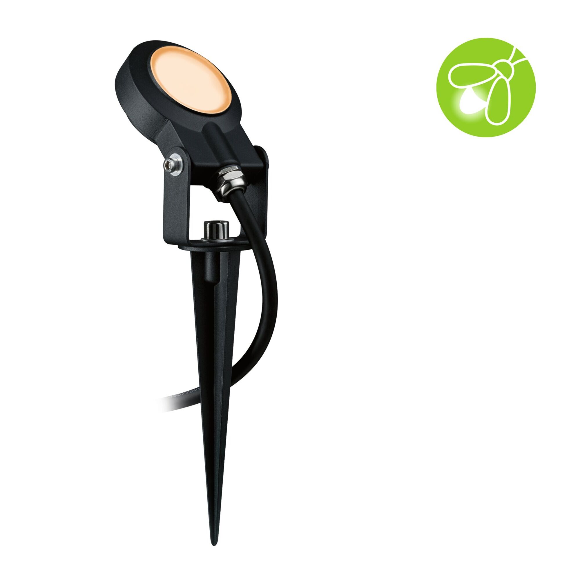 Schwarze Plug & Shine Sting Spotleuchte