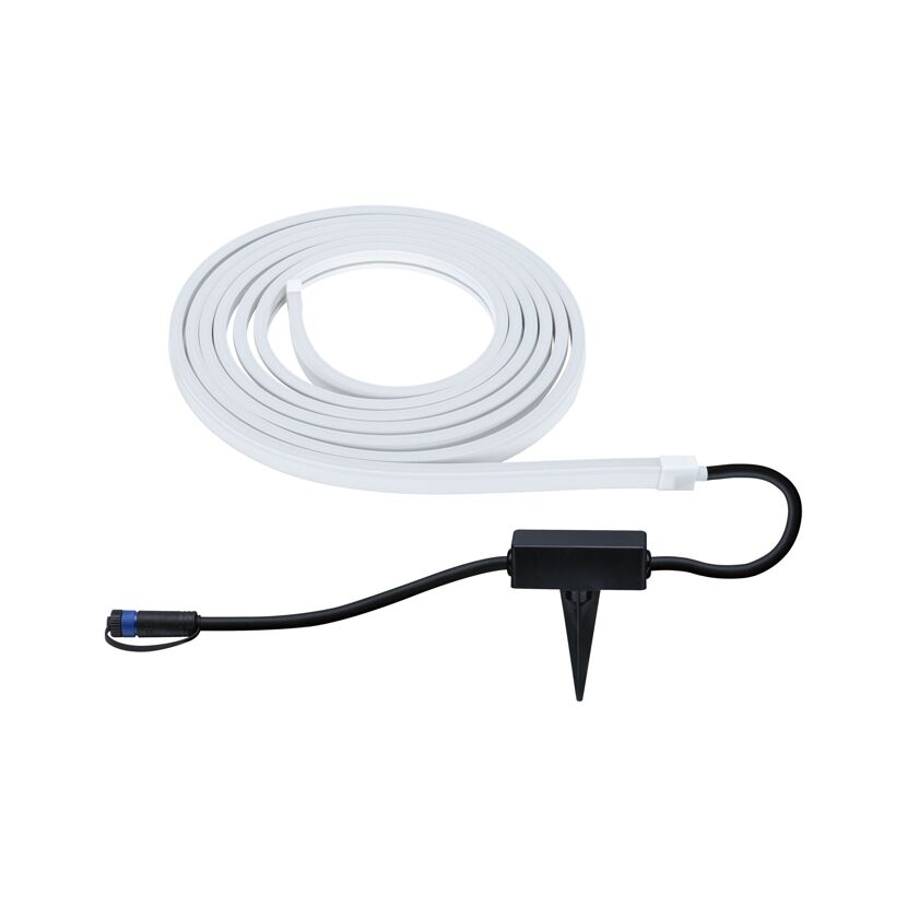 Outdoor LED-Strip 'Plug & Shine Smooth RGBW+' 5 m 22 W weiß