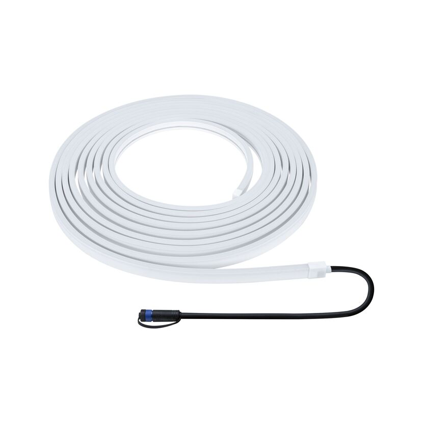 Outdoor LED-Strip 'Plug & Shine Smooth Warmweiß' 10 m 46 W weiß