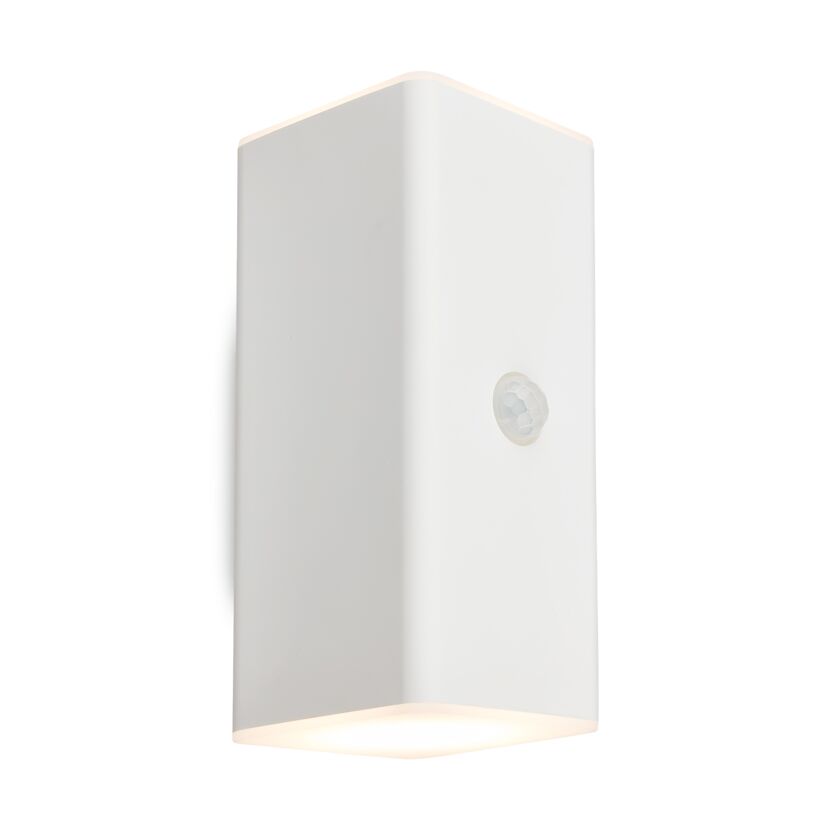 Akku-LED-Außenwandleuchte 'Kona' mattweiß 6,5 x 8,5 x 15,5 cm