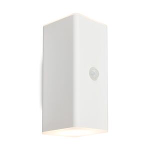 Akku-LED-Außenwandleuchte 'Kona' mattweiß 6,5 x 8,5 x 15,5 cm