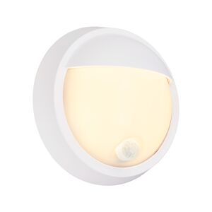 Akku-LED-Außenwandleuchte 'Puni' mattweiß Ø 17 x 7 cm