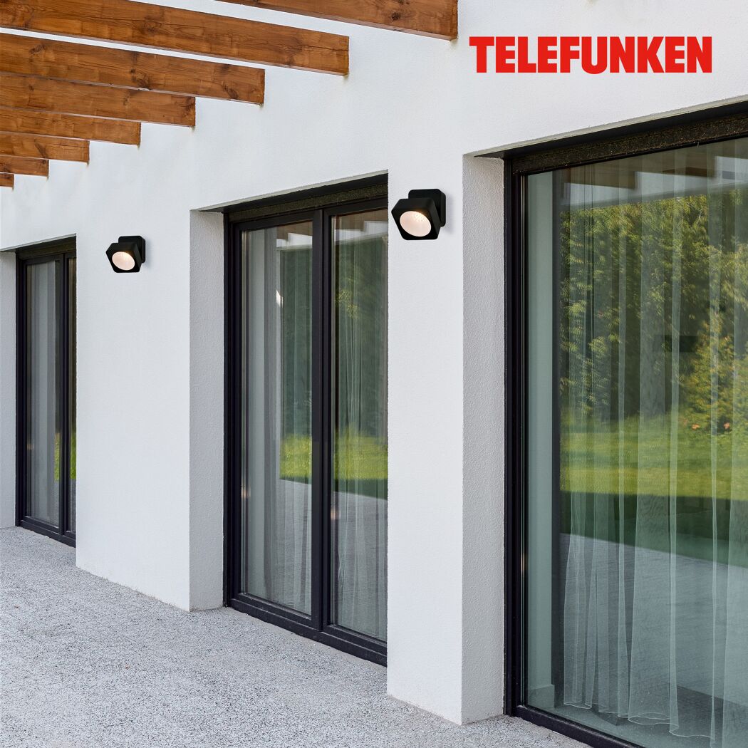 LED-Außenwandleuchte 800 lm warmweiß IP 44 9 x 9 x 8 cm